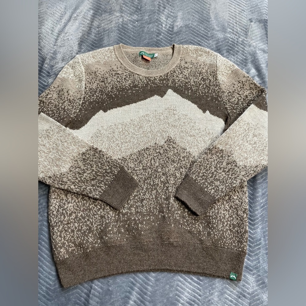 Womens Mallkini 100% Baby Alpaca Ausangate Knit Sweater Large
